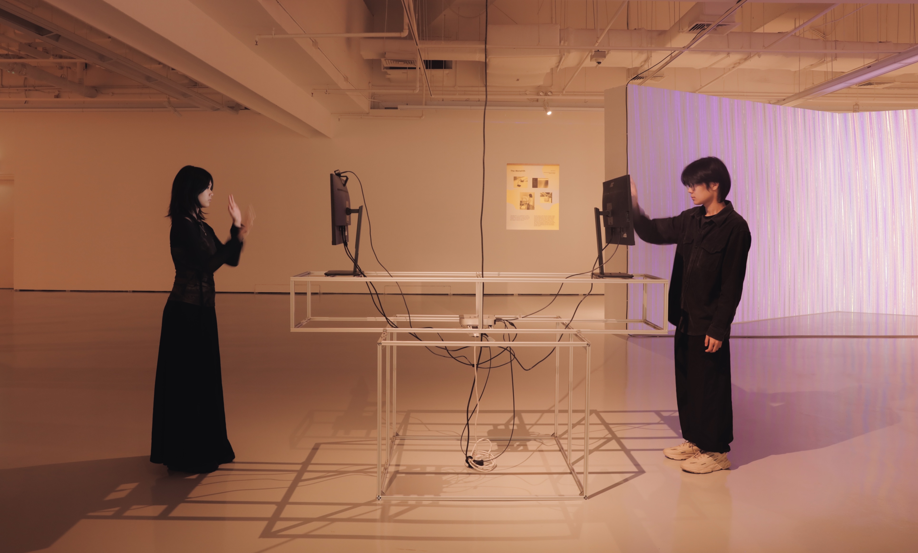 Echoes for Tomorrow exhibition setup