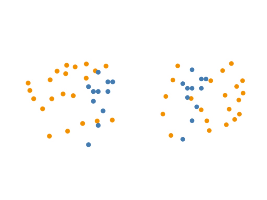 Generative dots responding to motion
